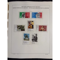 E Germany DDR used stamps in album approx. 70% full