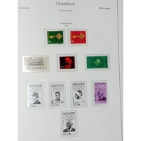 W Germany used stamps 1949-1979 70% complete in a KABE album