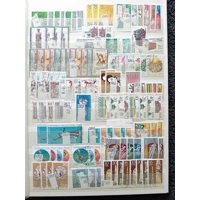 E Germany DDR USED stamps in 8 page/16 side stock book some duplication