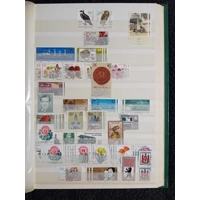 E Germany DDR used stamps in 15 page/30 side album only 10 pages have stamps