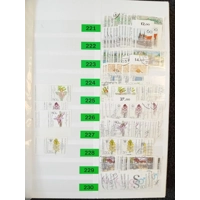 W Germany 1976-1991 used stamps in 32 page/64 side album with duplication