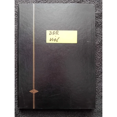 E Germany DDR USED stamps in 8 page/16 side stock book some duplication