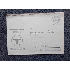 Germany Reich cover 1940 empty USED