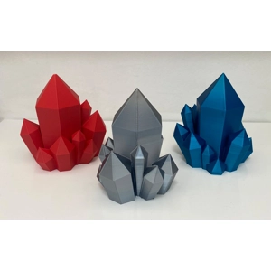 6 x Crystal cluster