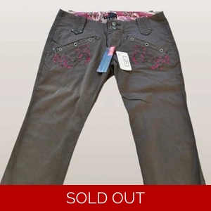 Deadstock Ultra-Rare DIESEL Brown Low-Rise Bootcut Trouser..