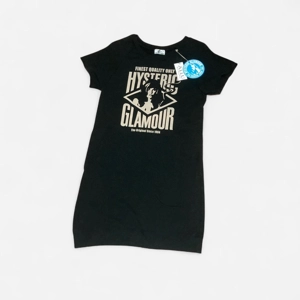 Hysteric Glamour Women's Black Sweatshirt Dress