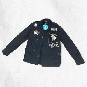 Hysteric Glamour Mastermind Patch Jacket – Black – Size Medium