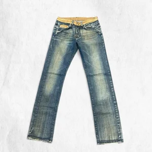 Diesel ZEROX Deadstock Low-Rise Jeans – Brown Contrast Detail – Size 26