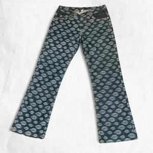 Hysteric Glamour OZONE COMMUNITY Allover Print Flare Jeans – 1990s Archive – Size M