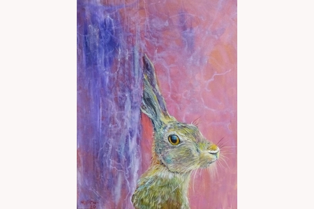 Misty Forest Hare A3 Print Misty Forest Hare A3 Print