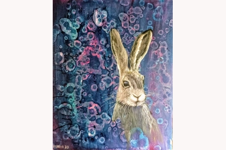 Hare painting Lichen A3 Print Morena Artina Hare painting Lichen A3 Print Morena Artina
