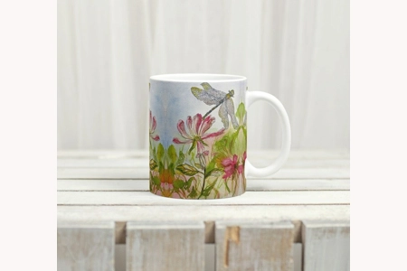 Dragonfly and Honeysuckle Mug Dragonfly and Honeysuckle Mug