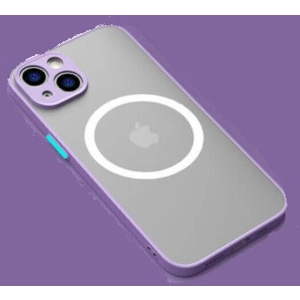 iPhone Silicone Shockproof Case with built in Camera Lens Protector and Magsafe Charging Platform