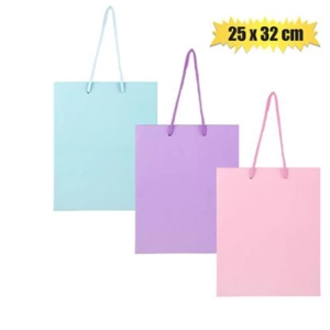 Gift-bag pastel color lrg 25x32cm each