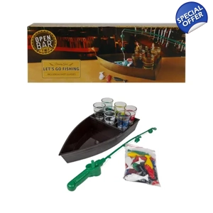 203-004991 DRINKING GAME LETS GO FISHING
