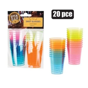 203-007003 SHOT-GLASS PL DISPOSABLE 20PC 2OZ