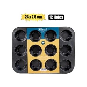 024-000150-F BAKEWARE NON-STICK CUPCAKE PAN12-HOLE