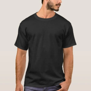 TSHIRT PLAIN BLACK MEN