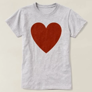 T-shirt love heart