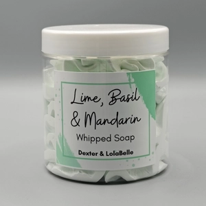 Lime, Basil & Mandarin whipped soap