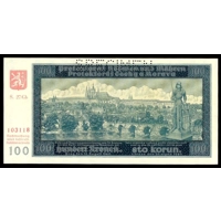 Bohemia&Moravia 100 Korun 1940 Sp..