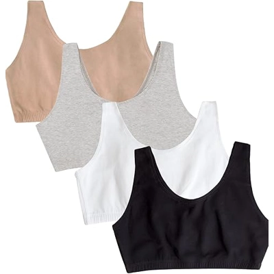 Fruit of the Loom womens Built Up Tank Style Sports Bra Value Pack