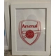 name and football team frame.