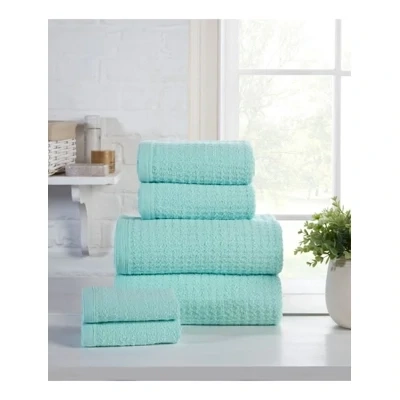 6pc Waffle Towel Bale - Duck Egg 6pc Waffle Towel Bale - Duck Egg