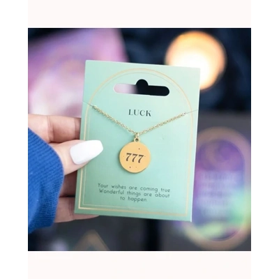 777 Angel Number Luck Necklace 777 Angel Number Luck Necklace