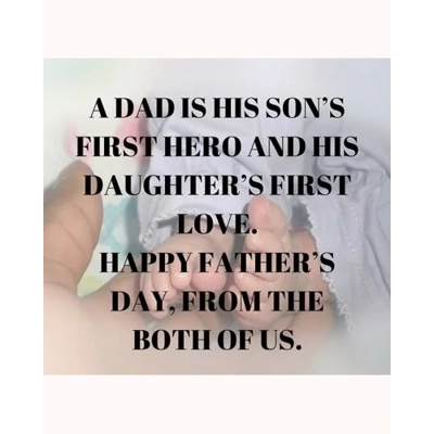 a dad is his son's first hero