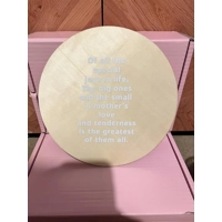 A Mothers Love Large Round Plaque