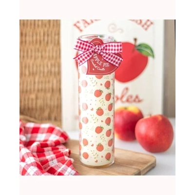 Apple Print Apple Pie Tube Candle