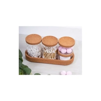 Bathroom Cork Storage Set Bathroom Cork Storage Set