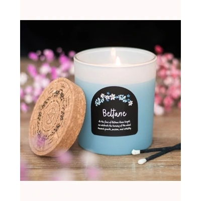 Beltane Orange Blossom Wheel of the Year Candle