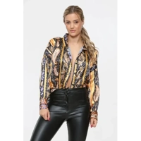 Paisley Print Satin Shirt