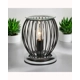 Black Industrial Framework Wax Burner