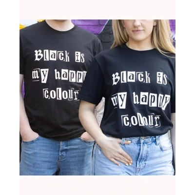 Black is My Happy Colour Unisex T-shirt