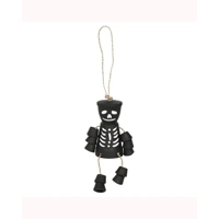 Black Skeleton Terracotta Pot Man