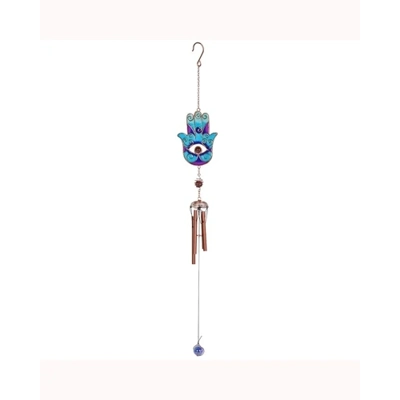 Blue Hamsa Hand Windchime Blue Hamsa Hand Windchime