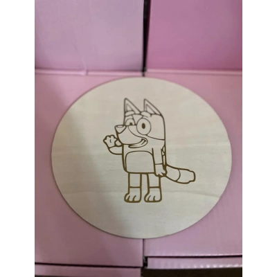 Bluey Large Round Plaque