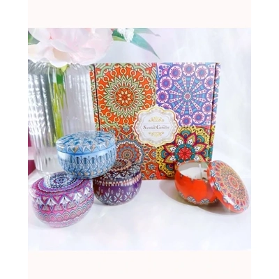 Bohemian 4pcs Scented Candle Boxed Gift Set Bohemian 4pcs Scented Candle Boxed Gift Set