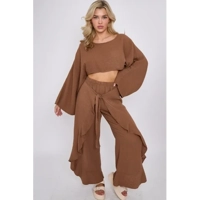 COMFY TWO-PIECE SET WITH SPLIT TIE