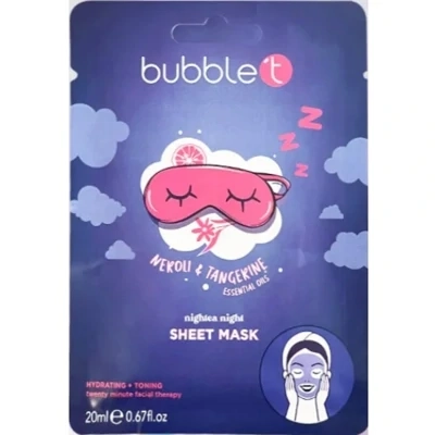 Bubble T Nightea Night Sheet Face Mask 20ml – Neroli & Tangerine Essential Oils Bubble T Nightea Night Sheet Face Mask 20ml – Neroli & Tangerine Essential Oils
