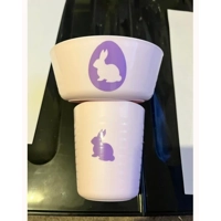 bunny plastic cup & bowl set.