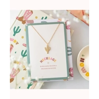 Cactus Necklace on Greeting Card
