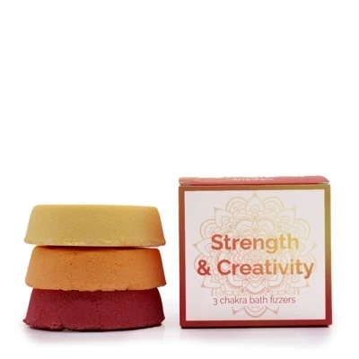 Chakra Bath Fizz - Small box - Strength & Creativity Chakra Bath Fizz - Small box - Strength & Creativity