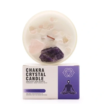 Chakra Crystal Candle - Third Eye Chakra Chakra Crystal Candle - Third Eye Chakra