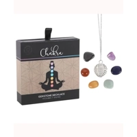 Chakra Gemstone Crystal Necklace ..