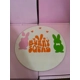 Cute Bunny Squad Large Round Plaque