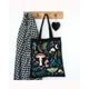 Dark Forest Print Polycotton Tote Bag